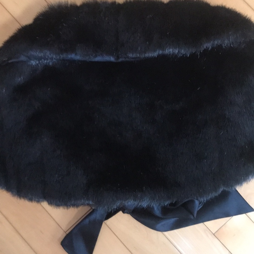 Faux Fur Dark Brown Shrug one size - Picture 7 of 13